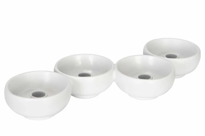 Hovedbilde Lysholder Hvit 6cm 