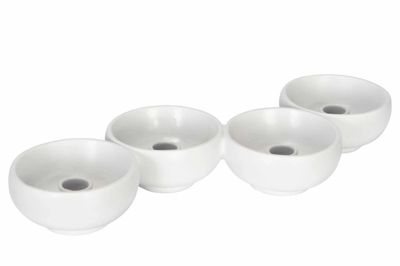 Lysholder Hvit 6cm 