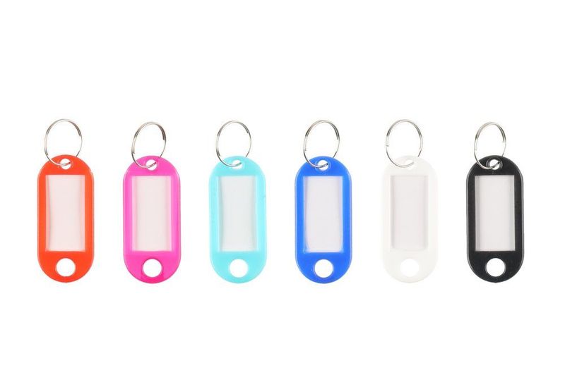 Nøkkelring med etikett 6pk