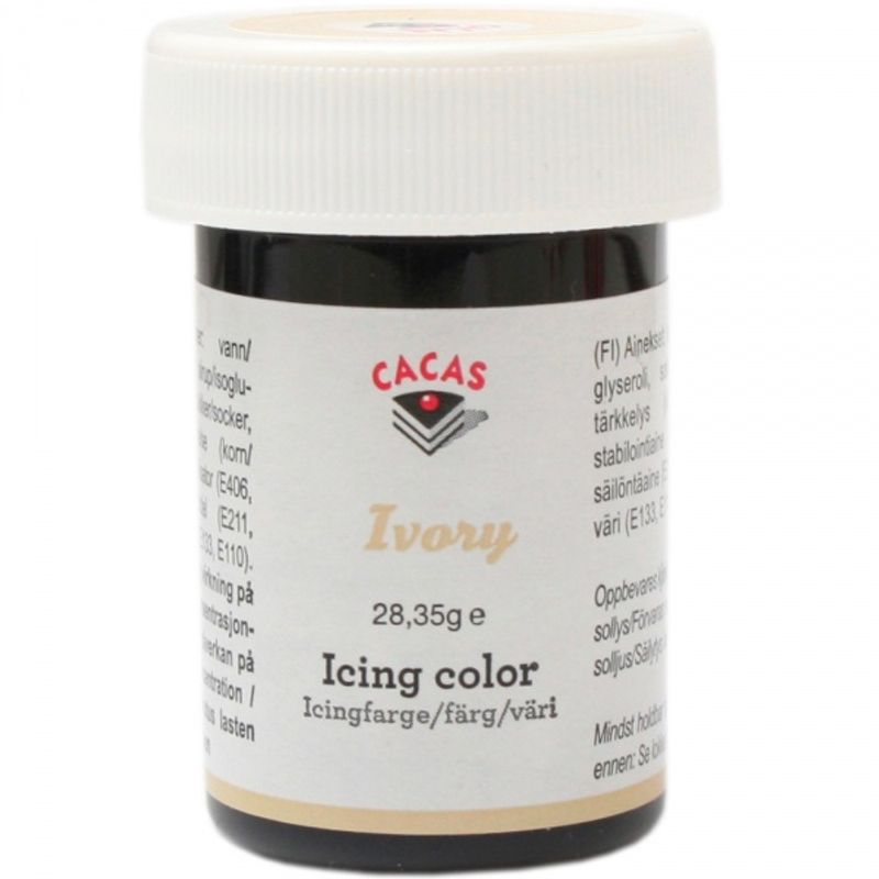 Icingfarge Ivory Cacas