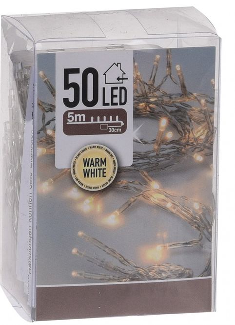 Hovedbilde Lyslenke LED 50lys varmhvit timer