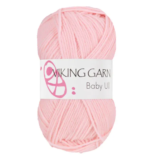 Hovedbilde Baby ull lys rosa 364