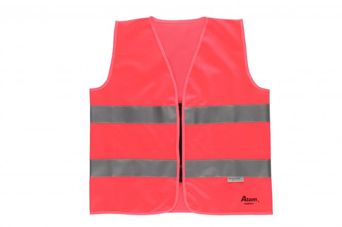 Hovedbilde Refleksvest med glidelås 3M barn rosa L 9-12 år.