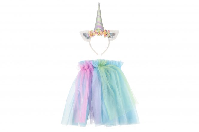 Hovedbilde Enhjørning- tyllskjørt med hodebånd enhjørning