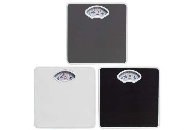 Hovedbilde Badevekt Mekanisk 0-120kg, 3 ass farger
