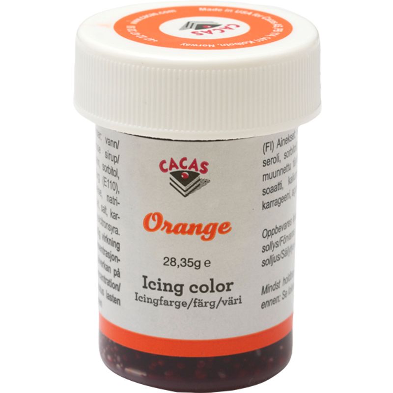 Icingfarge Oransje Cacas