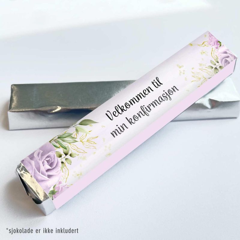 Kinder omslag: Konfirmasjon Lilla Roser