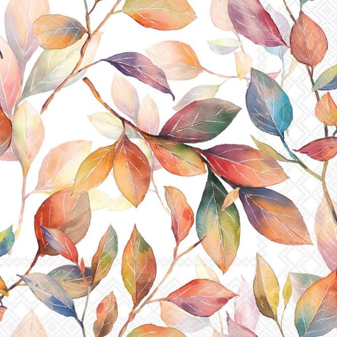 Hovedbilde Kaffe servietter Colourful leaves