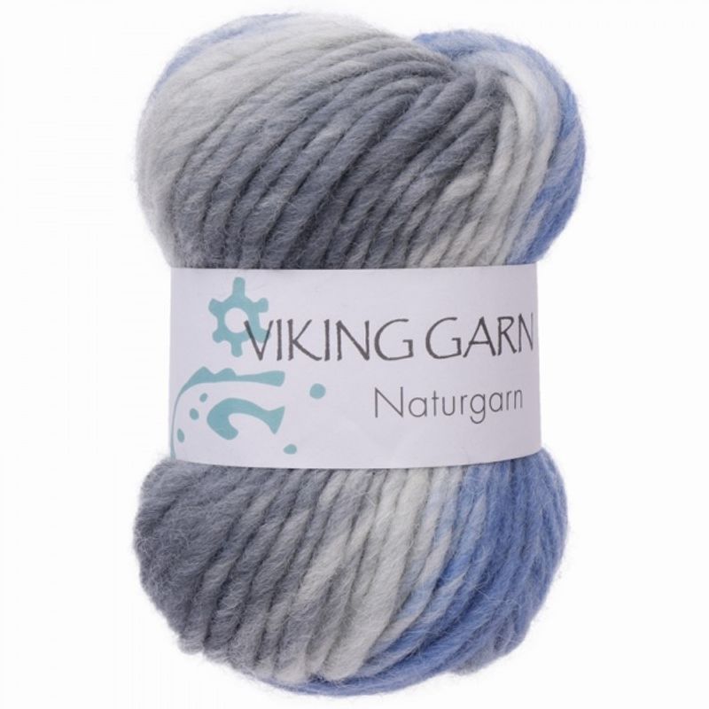 NATURGARN GRÅ/LYSEBLÅ 621