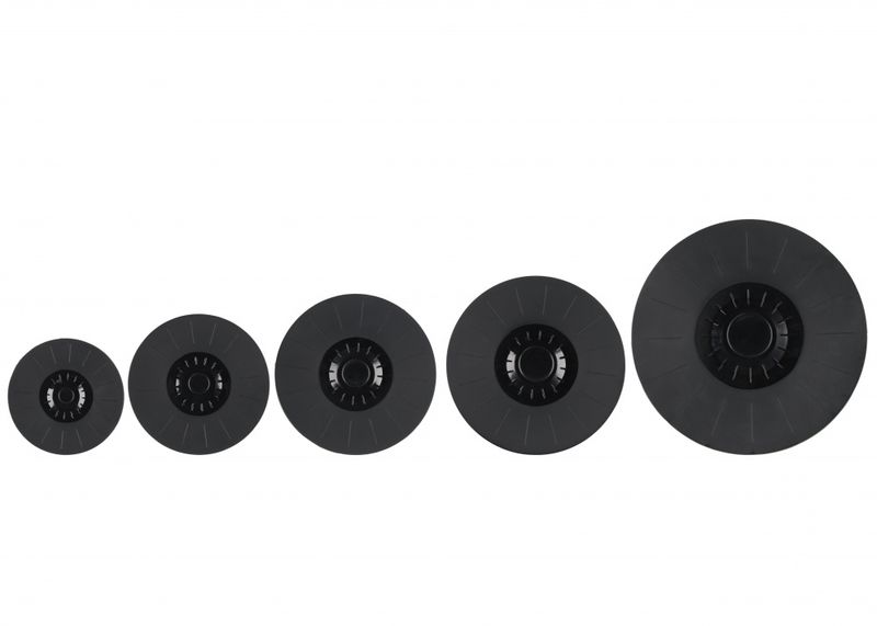 Maku Silikon lokk sort 5pk 