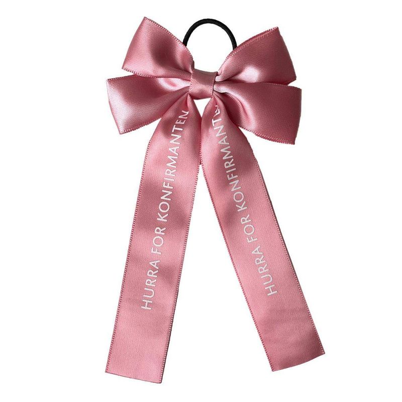 Konfirmanten rosa gavesløyfe