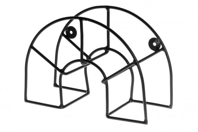 Hovedbilde Slangeholder sort metall 27x11x19cm