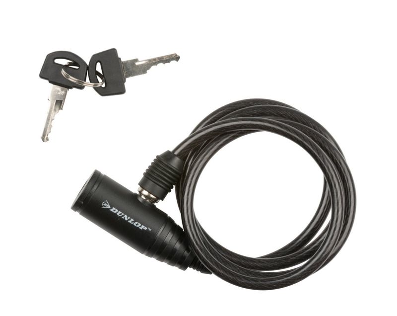 Sykkellås kabel med 2 nøkler