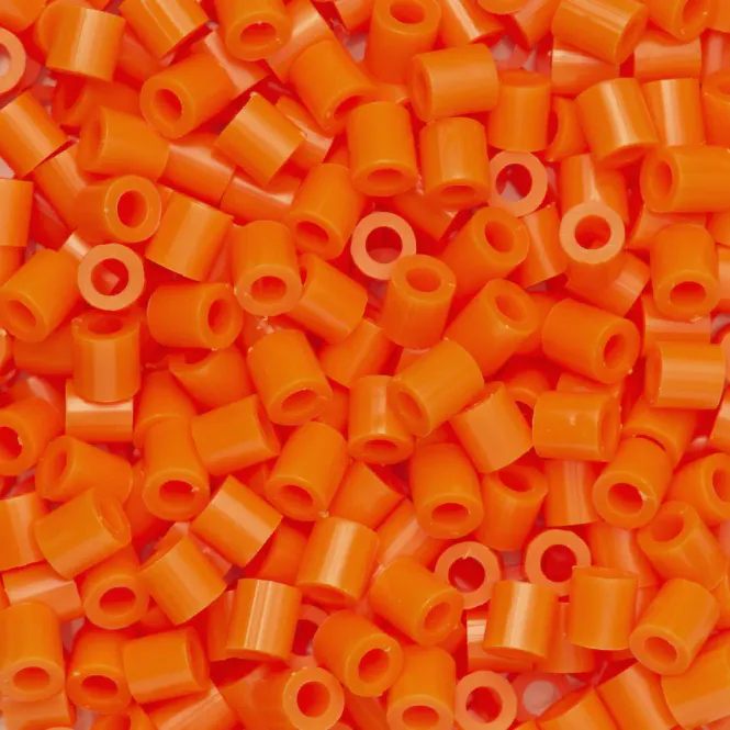 Hovedbilde Rørperler Midi 1000 stk. oransje