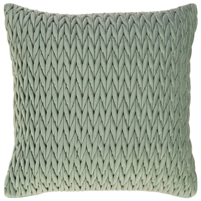 Hovedbilde Putetrekk velur flettet grønn 45x45cm