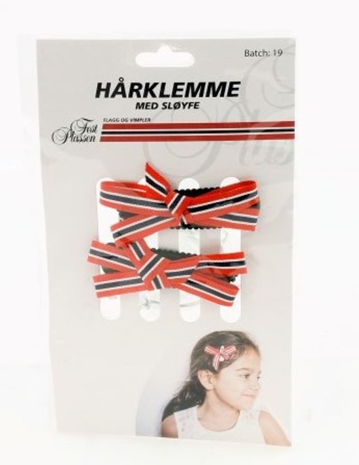 Hovedbilde 17. Mai hårklemme sløyfe