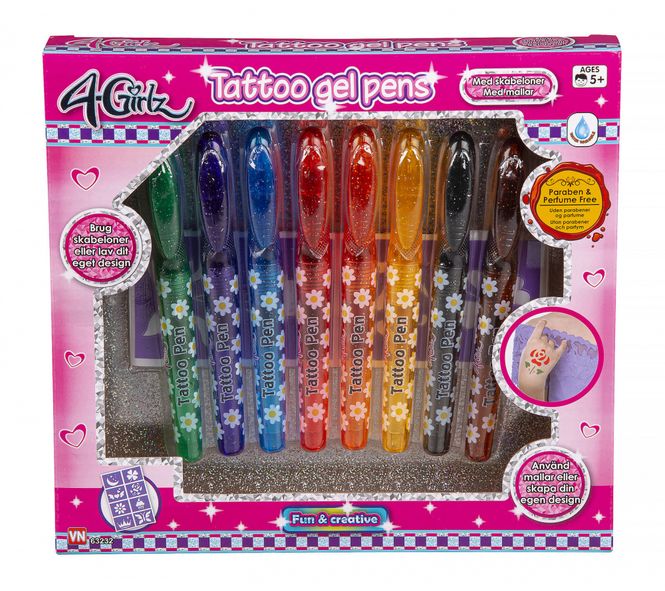 Hovedbilde Tatoveringspenner 8 farger 
