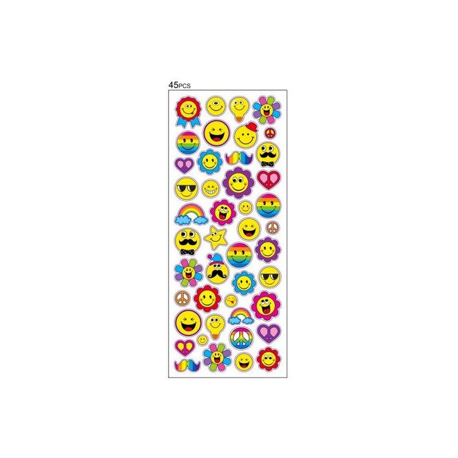 Hovedbilde Tinka stickers smileys blomster