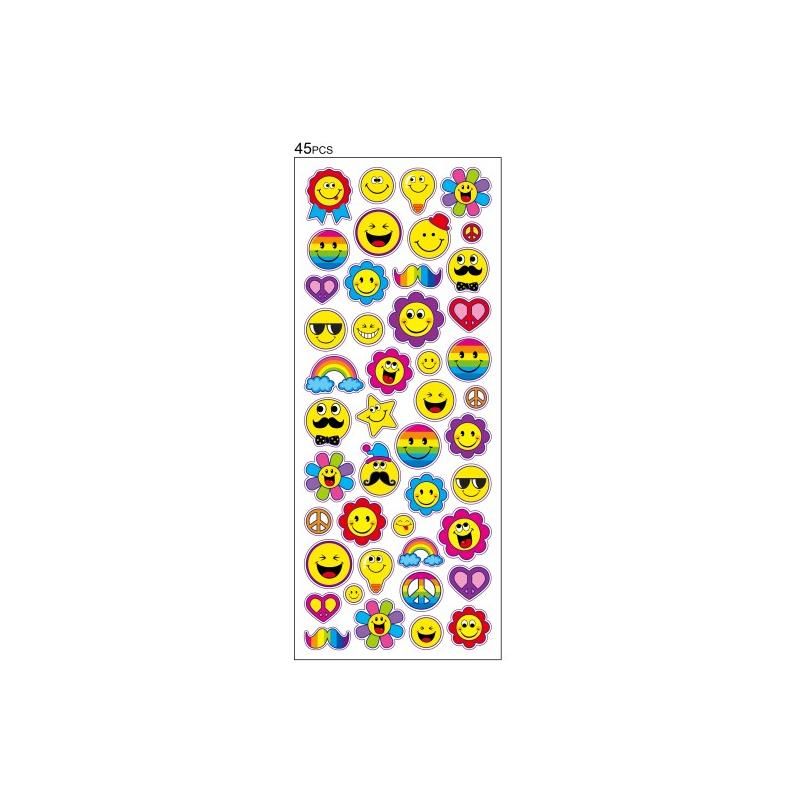 Tinka stickers smileys blomster