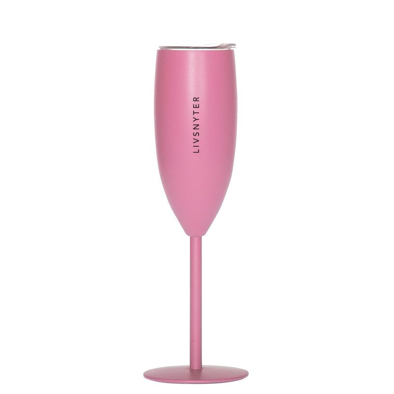 Termo Champagneglass Livsnyter Rosa