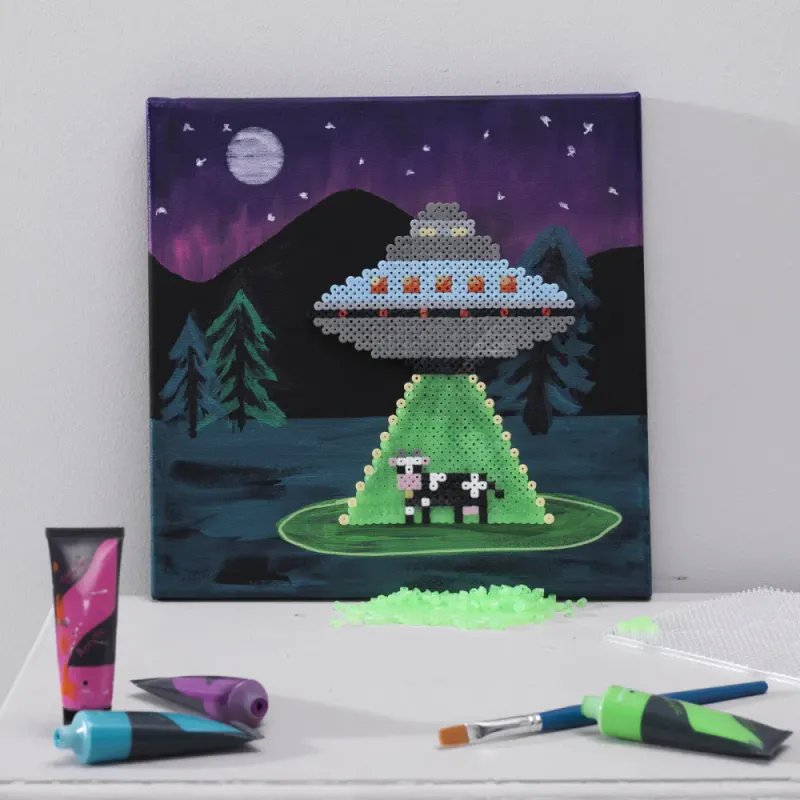 Rørperler Midi 1000 stk. pastellblå