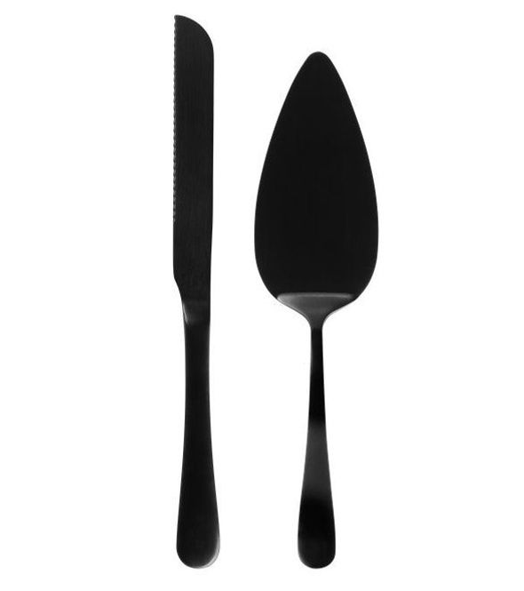 Hovedbilde Maku Kakespade og kniv i sett sort