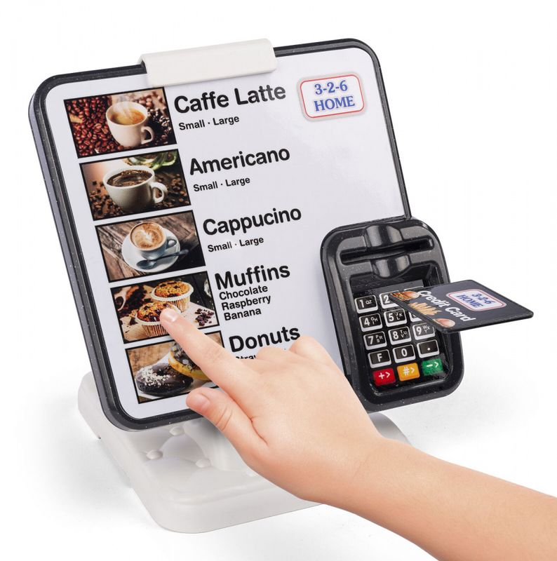Kaffebar med lys og lyd og tilbehør for barn
