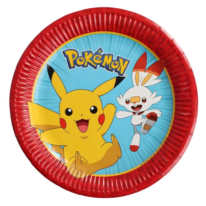 Hovedbilde Papptallerken Pokemon 23cm 8pk