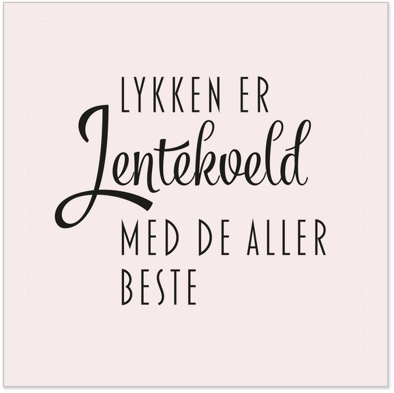 Serviett lunch Jentekveld