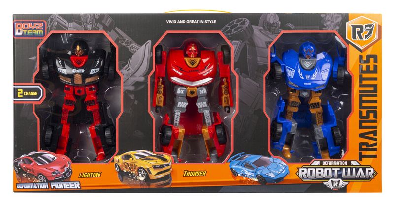 Transrobot med 3 biler