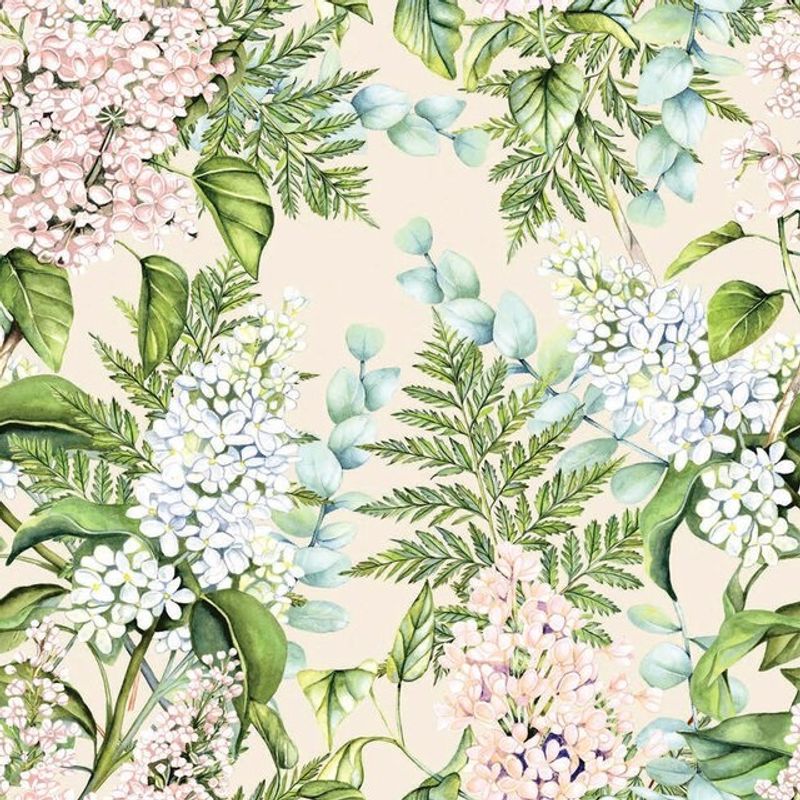 Lunsj Serviett Soft lilacs cream