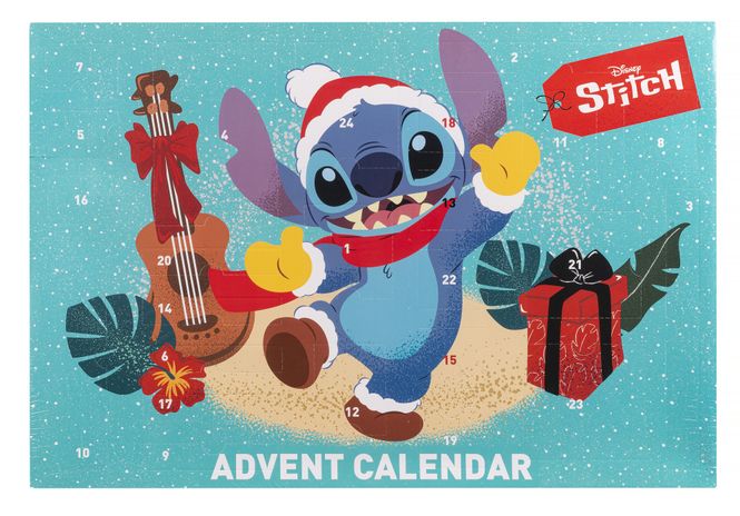 Hovedbilde Adventskalender Stitch skriveartikler