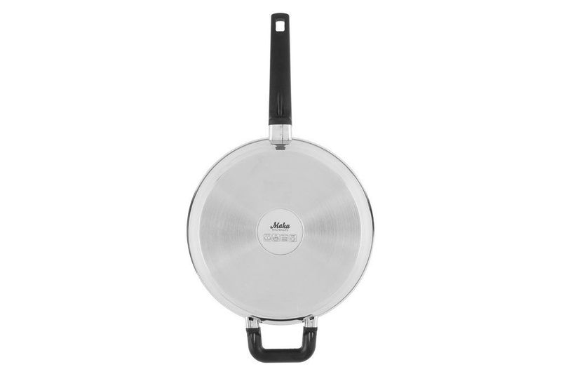 Stekepanne i rustfritt stål med lokk 26cm Maku Ease