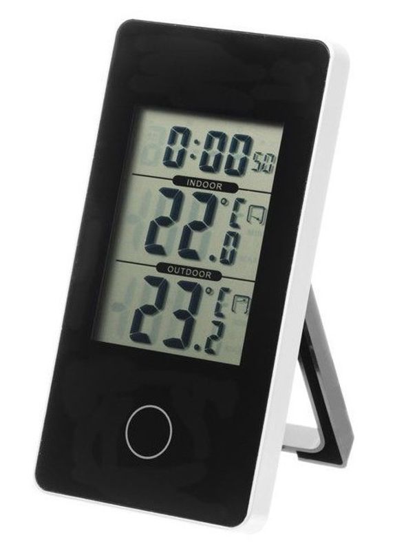 Digitalt termometer inne/ute i 2 ass farger