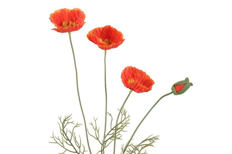Valmueblomst 60cm 3ass
