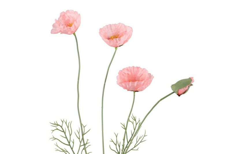 Valmueblomst 60cm 3ass