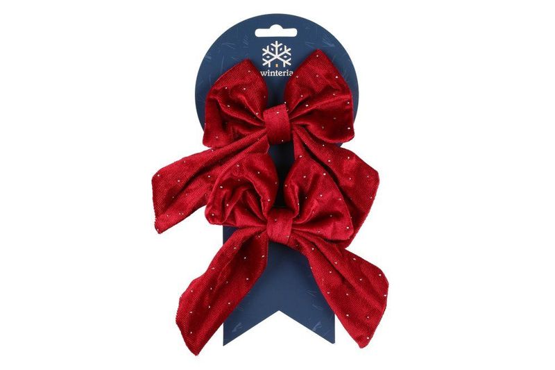 Sløyfe 2pk finnes i 3 ass farger H: 18cm
