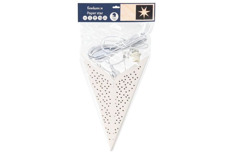 Advent Papirstjerne hvit Ø: 75cm