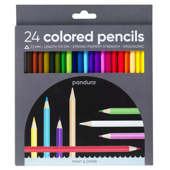 Hovedbilde Panduro Fargeblyanter 24 stk